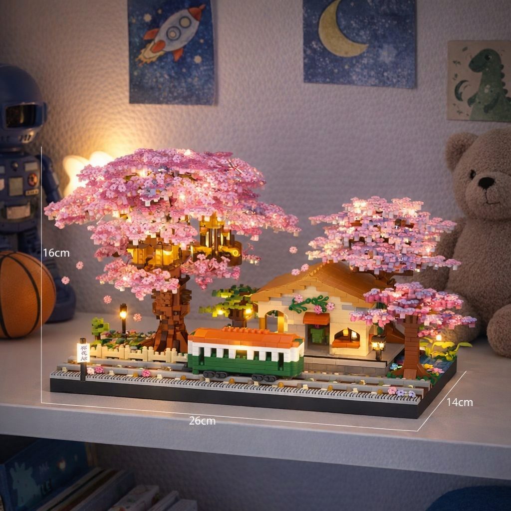 DIY LED Cherry Blossom Tree House