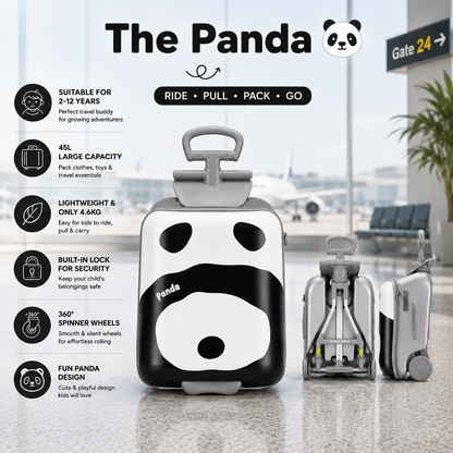 Kids Animal Print Ride-On Suitcase