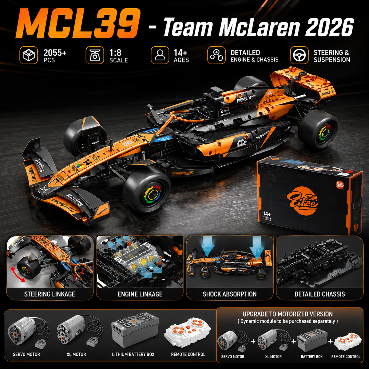 McLaren MCL39 F1 Race Car (2055pc)