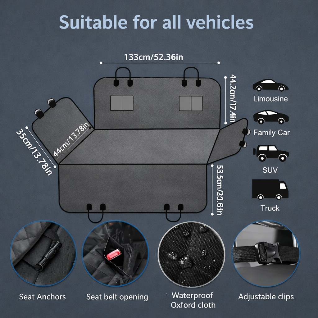 Easy Install Pet Car Seat Protector