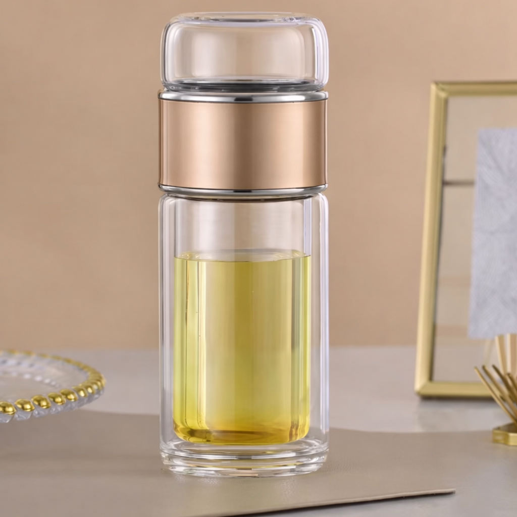 Insulated Portable Bottle & Strainer