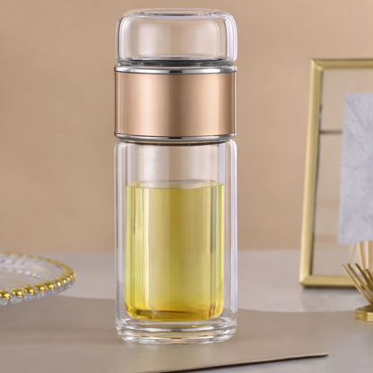 Insulated Portable Bottle & Strainer