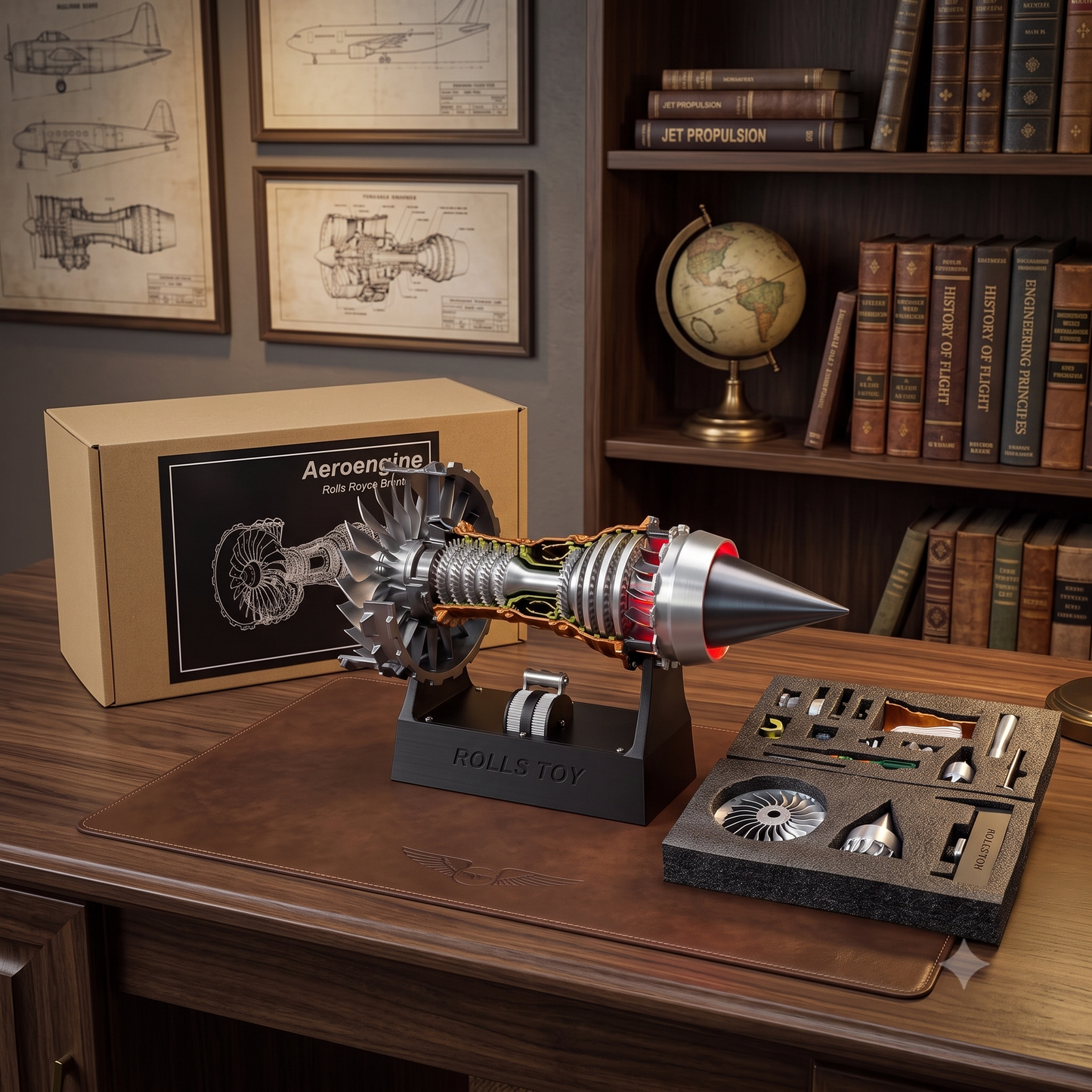 DIY TR900 Jet Engine Model Kit - 1:25 Scale Electric Turbofan