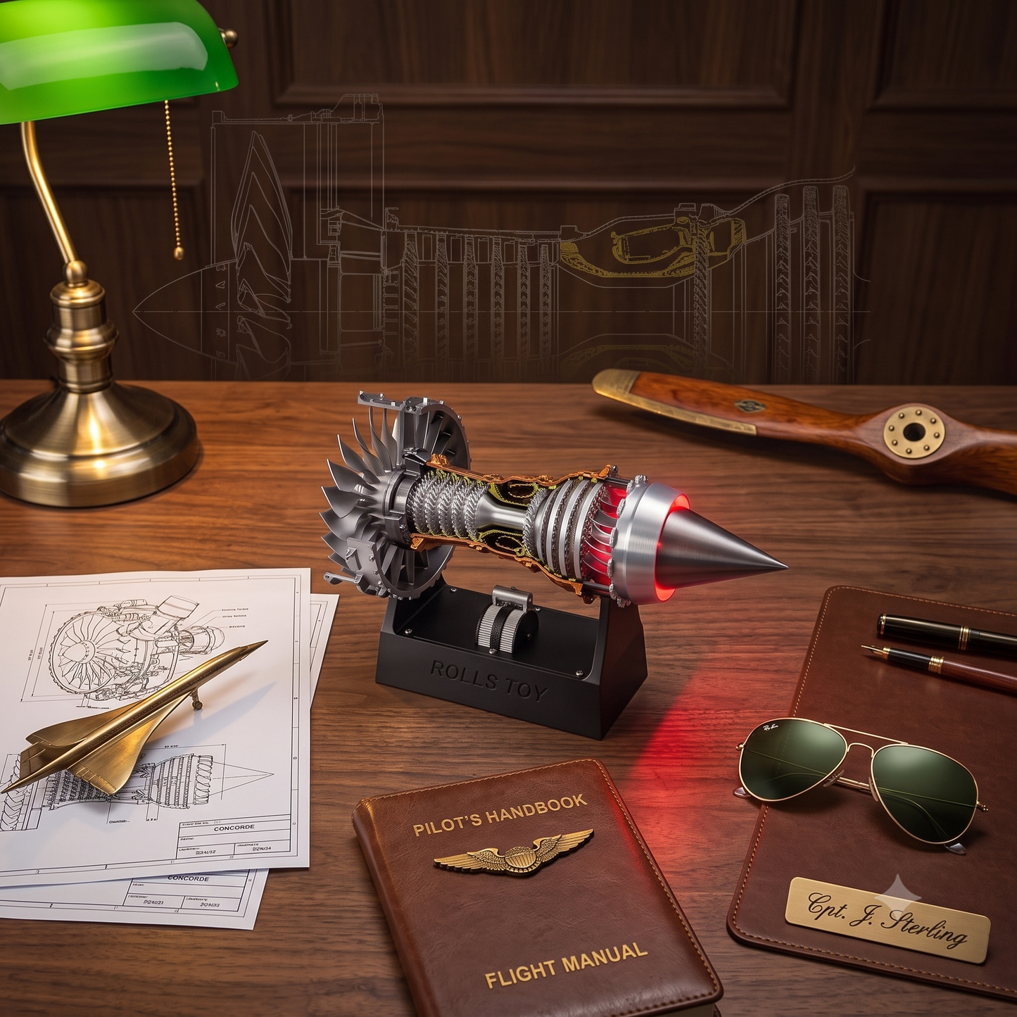 DIY TR900 Jet Engine Model Kit - 1:25 Scale Electric Turbofan