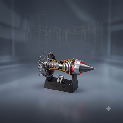 DIY TR900 Jet Engine Model Kit - 1:25 Scale Electric Turbofan
