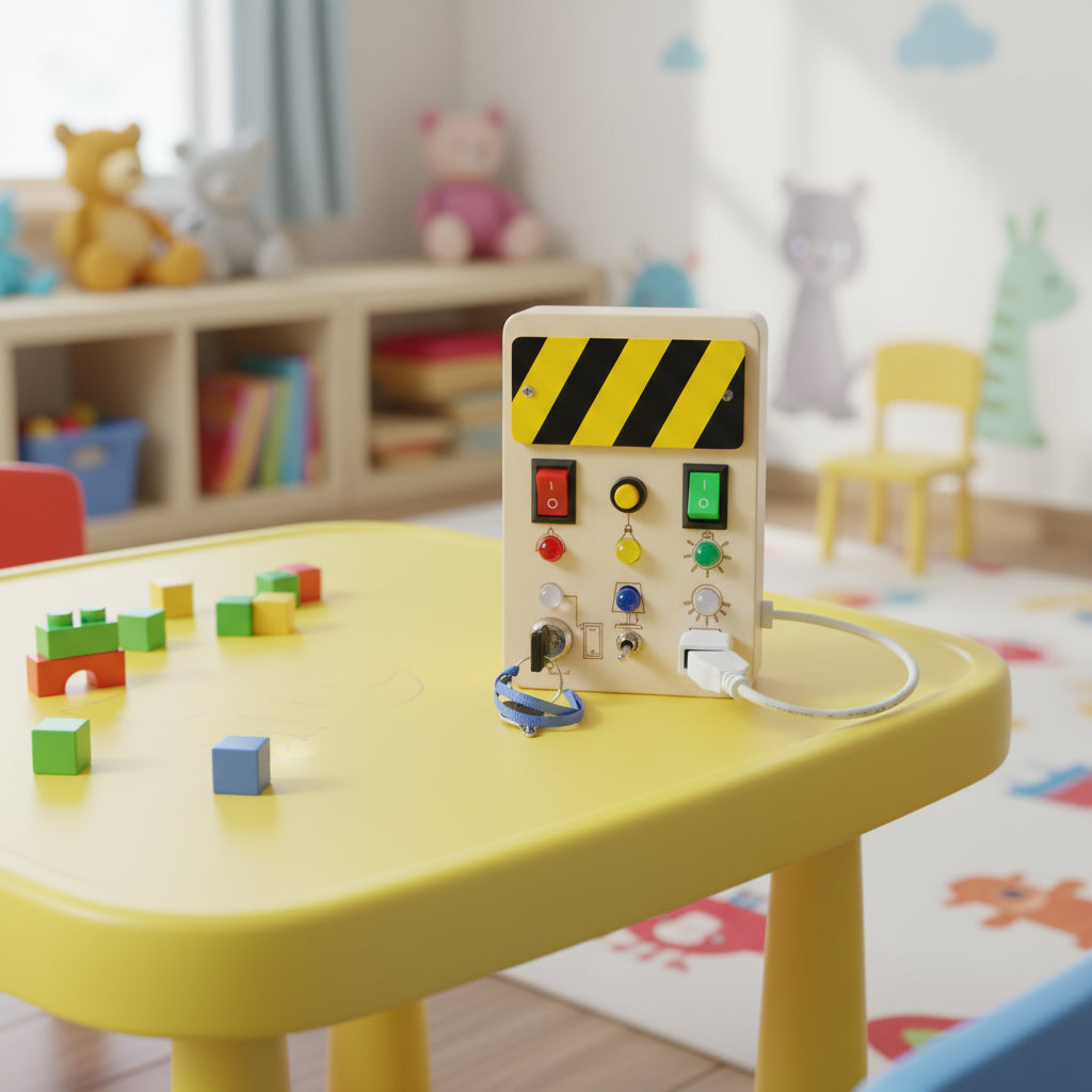 Montessori Wooden Interactive Busy Boards