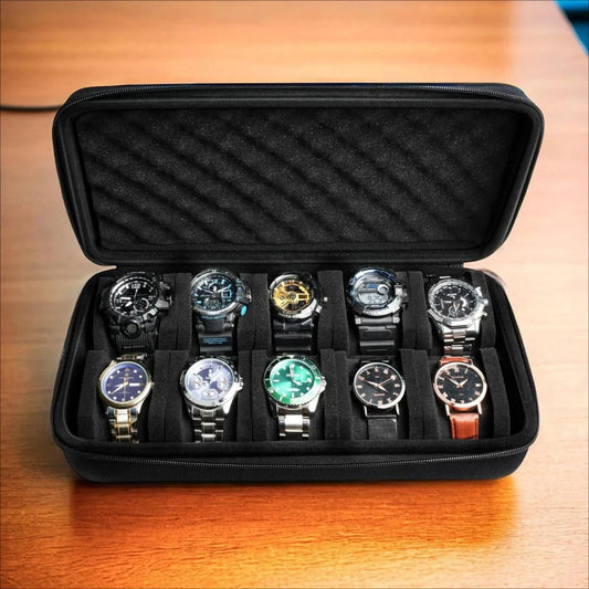 Portable Multi-Slot Watch Storage Box