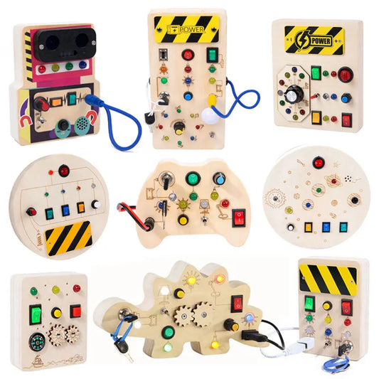 Montessori LED Switch Control Busy Board