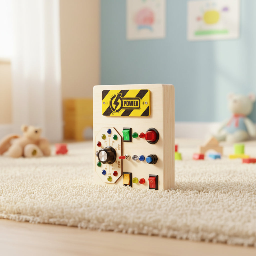 Montessori Wooden Interactive Busy Boards