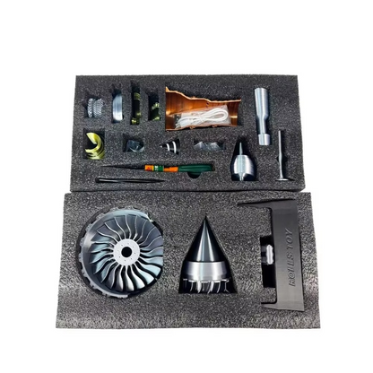 DIY TR900 Aircraft Turbofan Jet Engine with Electric Simulation (1:25)