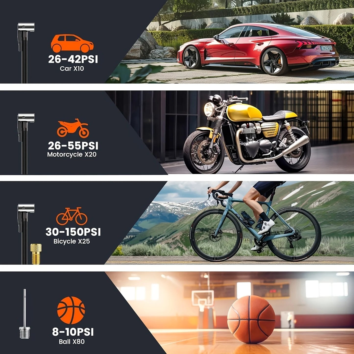 Portable & Rechargeable Air Compressor