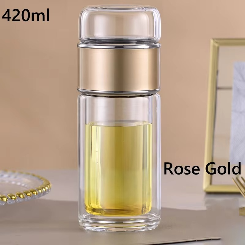 Insulated Portable Bottle & Strainer