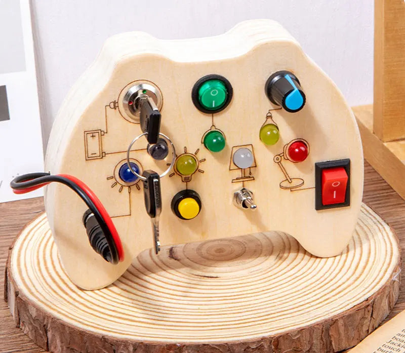 Montessori Wooden Interactive Busy Boards