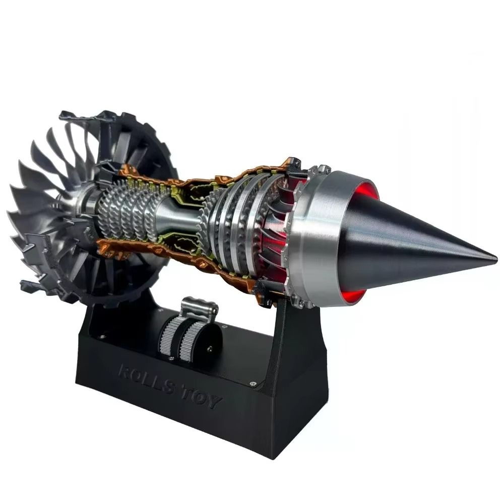 DIY TR900 Aircraft Turbofan Jet Engine with Electric Simulation (1:25)