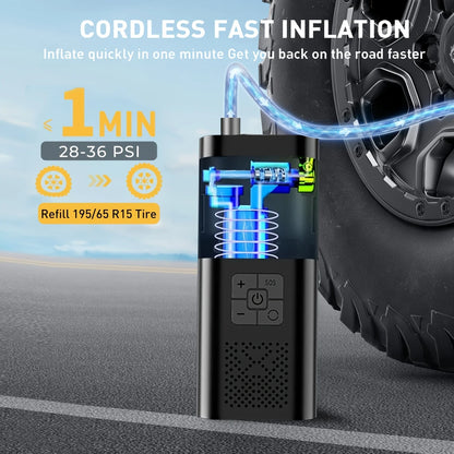 Portable & Rechargeable Air Compressor
