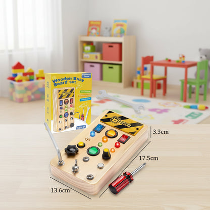 Montessori Wooden Interactive Busy Boards
