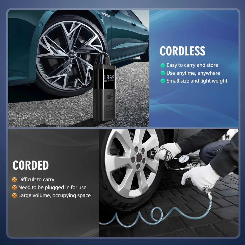 Portable & Rechargeable Air Compressor