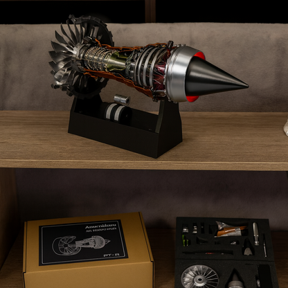 DIY TR900 Aircraft Turbofan Jet Engine with Electric Simulation (1:25)