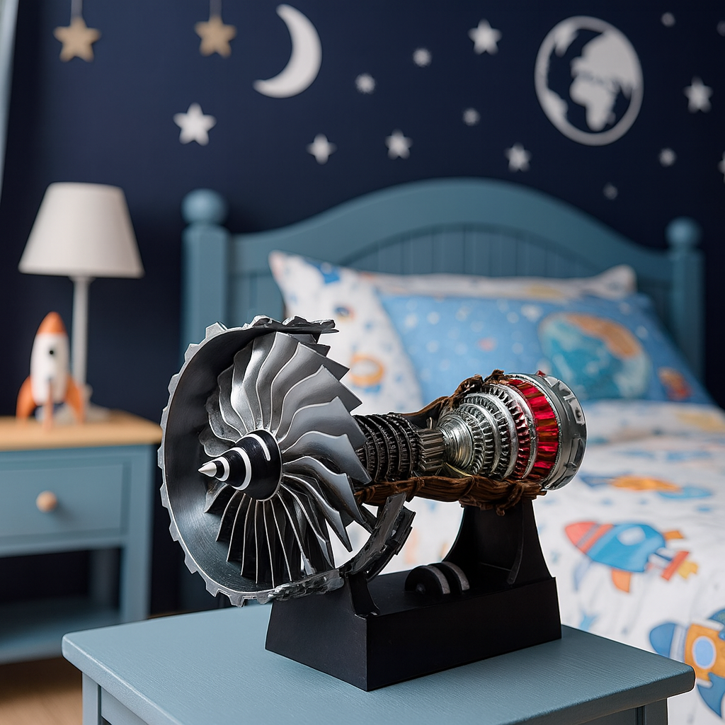 DIY TR900 Aircraft Turbofan Jet Engine with Electric Simulation (1:25)