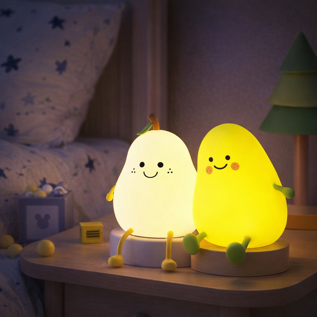 Kids Silicone Fruit Shaped Night Light