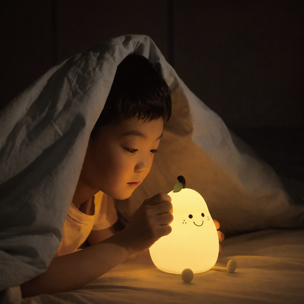 Kids Silicone Fruit Shaped Night Light