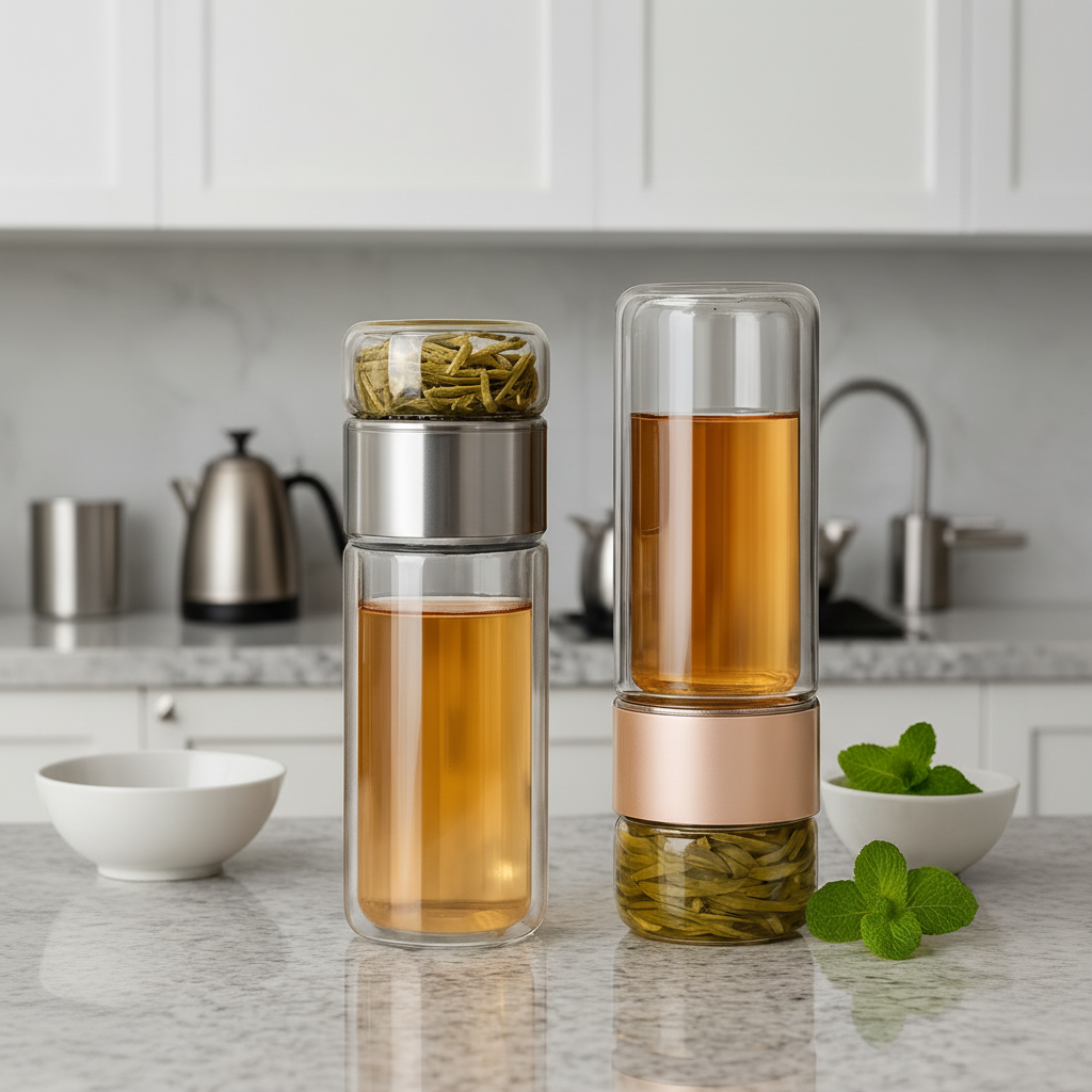Insulated Portable Bottle & Strainer
