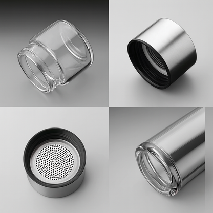 Insulated Portable Bottle & Strainer