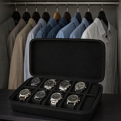 Portable Multi-Slot Watch Storage Box