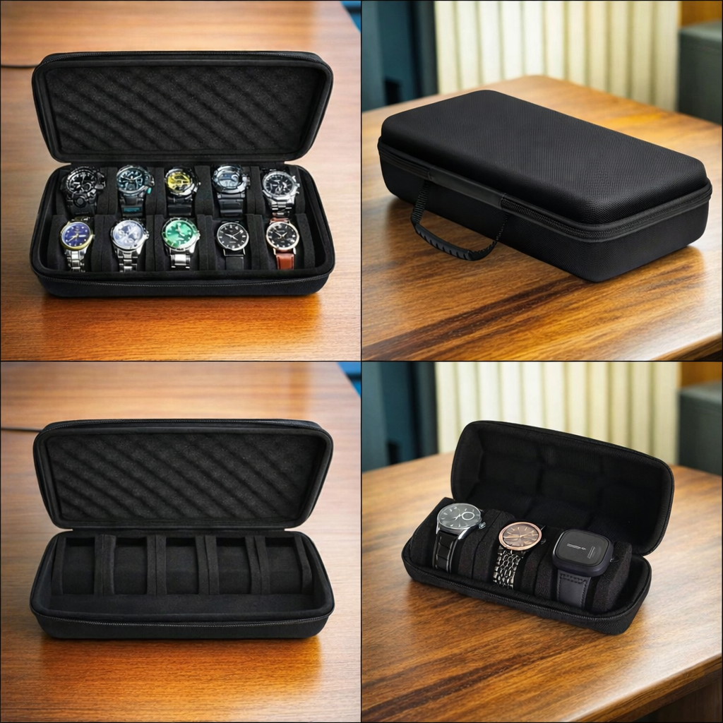 Portable Multi-Slot Watch Storage Box