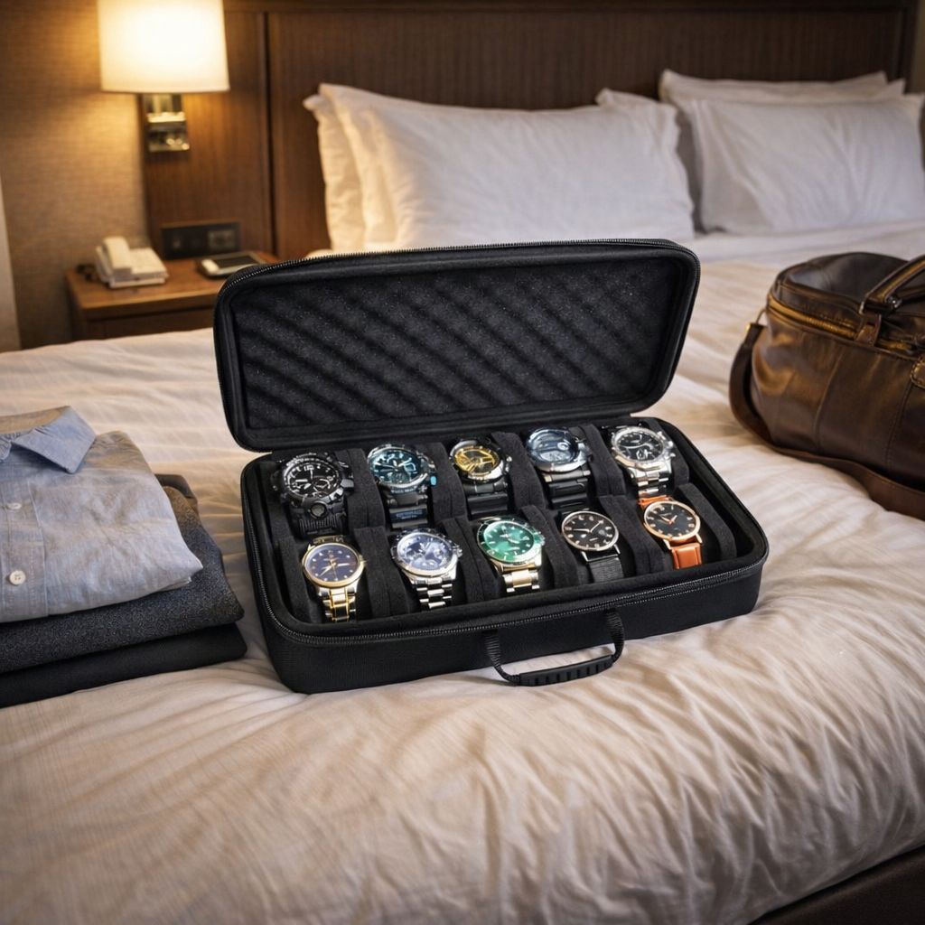 Portable Multi-Slot Watch Storage Box
